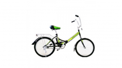 20"Велосипед RACER 20-1-30 складной, рама сталь, черно-зеленый