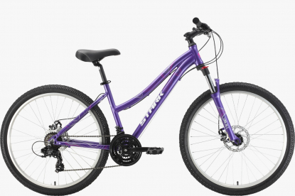 26"Велосипед Stark'22 Luna 26.2 D,14,5 рама ал.,фиолетовый/серебристый