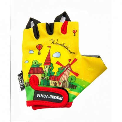 Перчатки велосипедные детские, Travel, желтые, размер 5XS