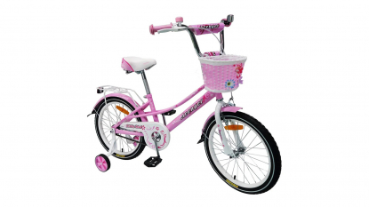 18"Велосипед AVENGER LITTLE STAR,сталь,розовый/белый