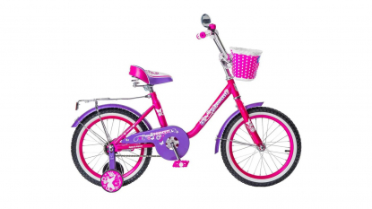 16"Велосипед Black Aqua Princess 1s, с ручкой (розово-сиреневый)
