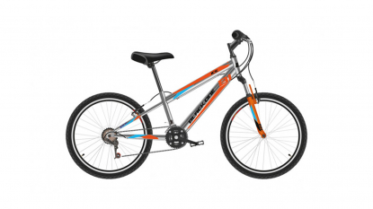20"Велосипед Black One Ice,рама сталь,серебристый/оранжевый/голубой