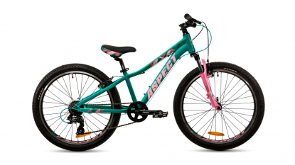 24" Велосипед Aspect ANGEL, рама V-brake, Зеленный/розовый 2023