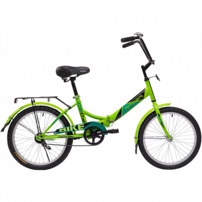 20"Велосипед RACER 20-1-20 складной, рама сталь, зеленый